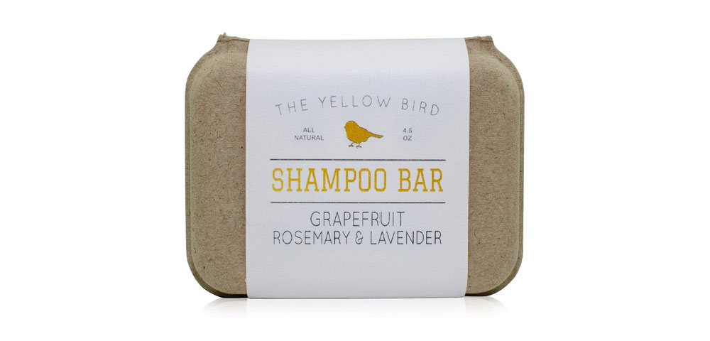 yellow bird shampoo bar